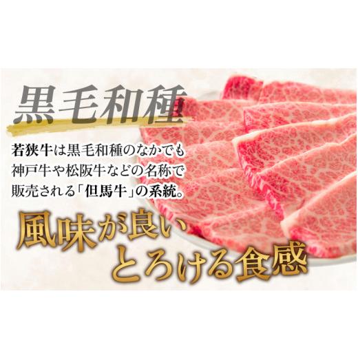 ふるさと納税 福井県 高浜町 若狭牛の霜降りバラ肉 焼き肉用 計1kg（500g×2パック）