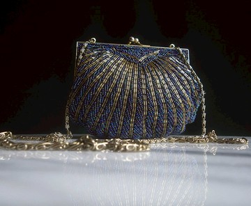 【老時光 OLD-TIME】早期二手台灣製手工製貴夫人珠珠包