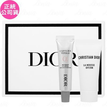 Dior 迪奧 逆時寵愛預約禮(極淨舒緩潔顏慕斯5ml+逆時能量A醇煥顏筆3ml)(公司貨)