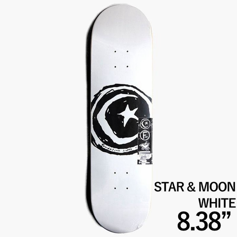 【限定品】 8.0 デッキ スケボー 8.38】FOUNDATION MOON & STAR スケートボード