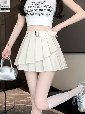 【臺灣公司 可打統編】免運 百褶裙 JK 不規則百褶裙女春秋2024新款小個子半身裙夏季顯瘦西裝短裙a字裙 可開發票 全館五折 工廠現貨直銷 新品特價 z10079