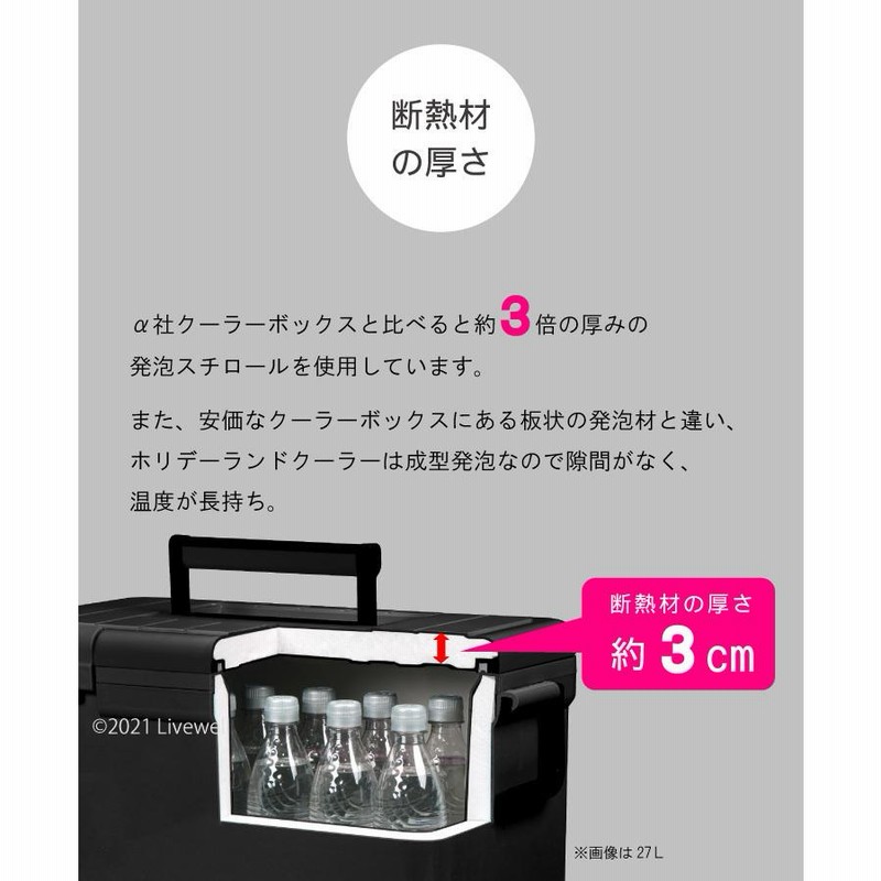 クーラーボックス 48L 大型 保冷力 釣り 保温 おしゃれ 保冷