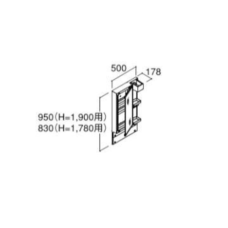 INAX/LIXIL ピアラ【MAR3-501TYJ】ミラーキャビネット 1面鏡 LED照明 電球形LED 全高1,780mm用 鏡裏収納付  くもり止めコートなし 間口500mm〔HJ〕 LINEショッピング