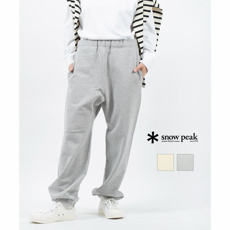 スノーピーク スウェットパンツ Recycled Cotton Sweat Pants Snow 