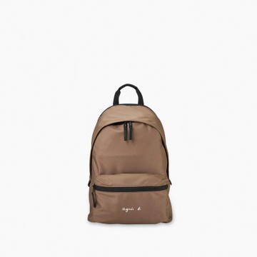 agnes b.Voyage 再生材質 後背包 棕色
