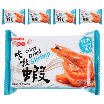 蝦鮮生 咔啦蝦 經典原味 低溫油炸  25g  5包