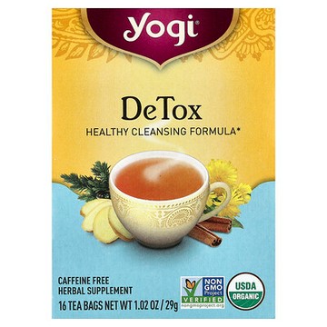 Yogi Tea, 清體茶，無咖啡萃取，16 茶包，1.02 盎司（29 克）