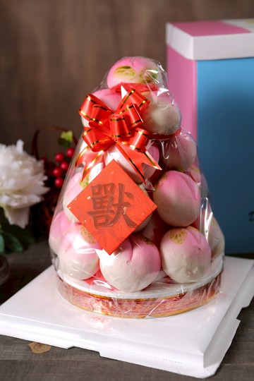 【和平壽桃】和平壽桃 【獸字】桌上型壽桃塔 慶生壽桃 台灣人的生日蛋糕