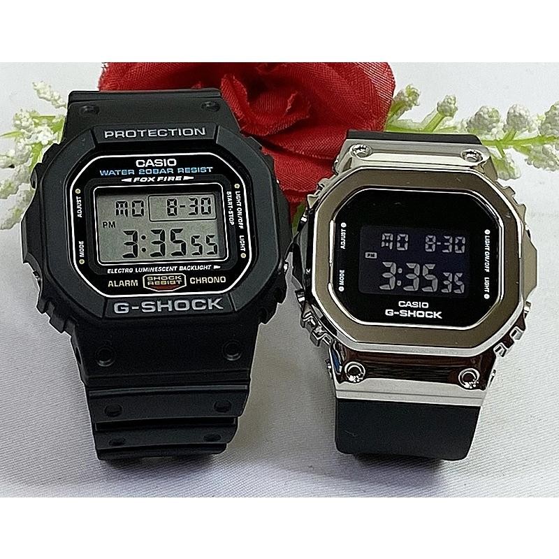 恋人達のGショック ペアウオッチ カシオ G-SHOCK DW-5600E-1 GM-S5600