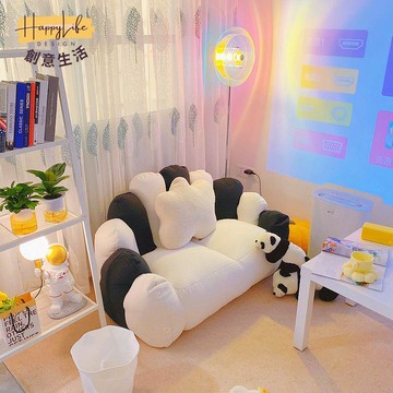 【臺灣公司 可打統編】免運 懶人沙發 榻榻米沙發 懶人沙發卡通沙發椅陽臺沙發椅子客廳房間出租屋榻榻米躺椅子超萌 可開發票 全館六折 工廠現貨直銷 新品特價 c1086