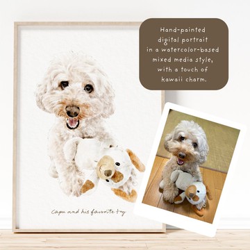 毛茸茸的寵物肖像