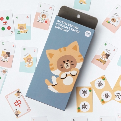 熊大 KITTEN 隨身麻將紙牌組