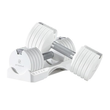 BYZOOM FITNESS PURE SERIES 5.6KG(12.5LB) 5段重量 可調式啞鈴 白/黑二色 雙入 核心訓練