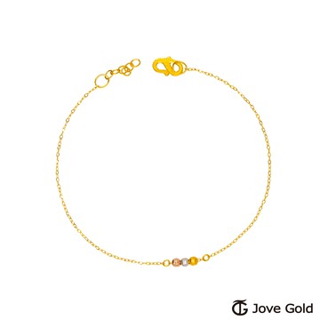 【JoveGold漾金飾】甜甜的夢黃金手鍊