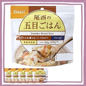 尾西食品 アルファ米 五目ごはん 100G×5袋 (非常食・保存食)