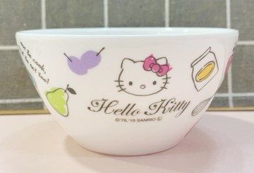 【震撼精品百貨】凱蒂貓_Hello Kitty~日本SANRIO三麗鷗 KITTY塑膠碗/美耐皿碗-鄉村#23675