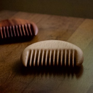 述木 - 妹妹頭原木按摩梳