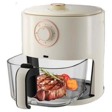 SONGEN 松井 日系 晶鑽玻璃氣炸鍋 5L大容量 旋鈕控制 360°循環熱風 減油健康  SG-500AF