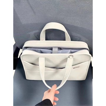 隔日達🎀筆記本電腦包女 新款適用蘋果14寸聯想小新15.6通懃公文手提公事包 防摔防震加厚單肩斜挎包 簡約大容量電腦包