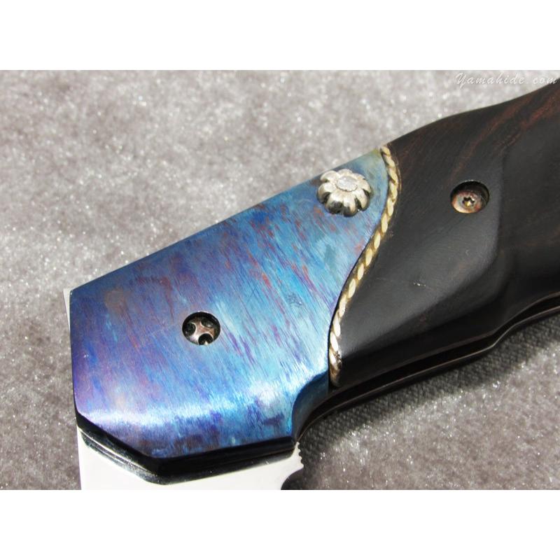 宮前 敏行 作 9103 カマ 2丁出 VG-10 アイアンウッド Toshiyuki Miyamae custom folding knife