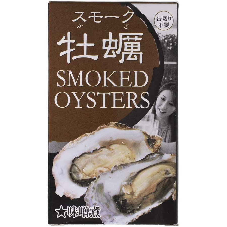 [カネイ岡] スモーク牡蠣缶詰 味噌煮 85g 牡蠣 燻製 牡蠣の燻製 スモーク 味噌煮 おつまみ