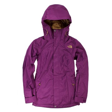 美國百分百【全新真品】The North Face 外套 TNF 夾克 防水 防風 滑雪 北臉 紫 女 XS E447