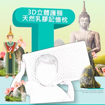 【AFAMIC 艾法】3D立體護頸天然乳膠透氣孔幼童防蹣記憶枕(兒童枕 送卡通純棉枕套 乳膠枕 記憶枕 防蹣枕)