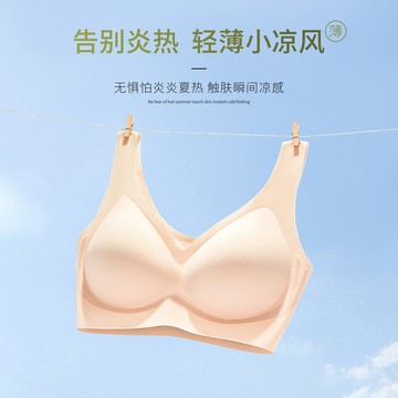 🚀虧本到貨🚀日本🇯🇵 夏季背心式超薄透氣紗冰肌內衣女果凍條軟支撐裸感無痕隱形文胸罩