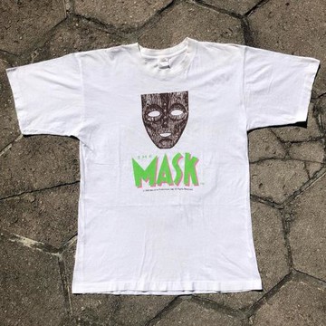 FOG寬松T恤人物歐美短袖嘻哈面具