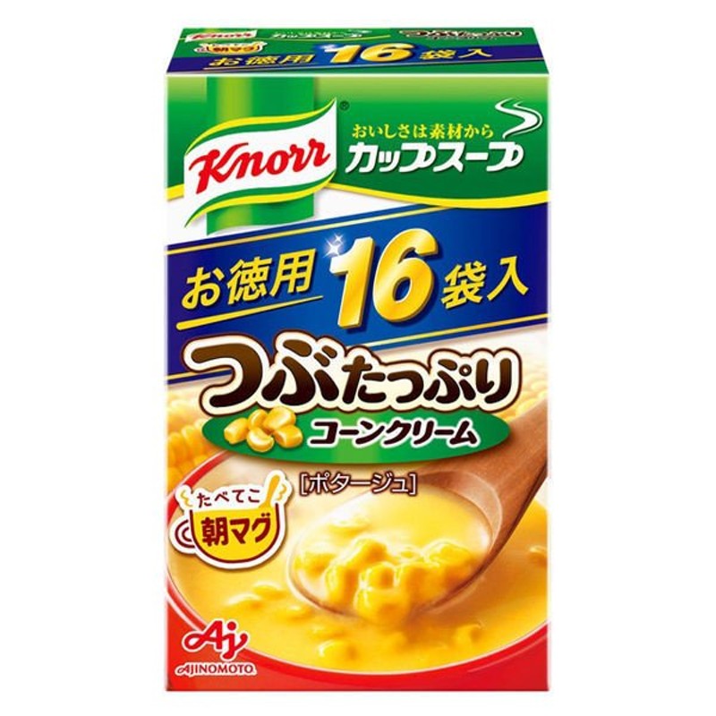 4901001228560　味の素　1個　LINEショッピング　味の素「クノール　カップスープ」つぶコーンクリーム16P