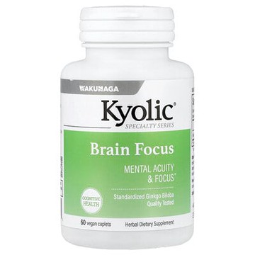 Kyolic, Brain Focus，60 片素食囊片（每片 120 毫克）