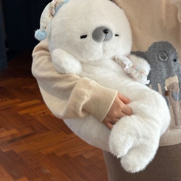 爆款🌟臺灣出貨🌟抱抱爆款軟萌海豹玩偶毛絨玩具公仔可愛兒童牀上超軟生日禮物側睡