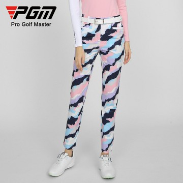 PGM高爾夫球服裝女運動長褲時尚五彩印花防水女裝褲子