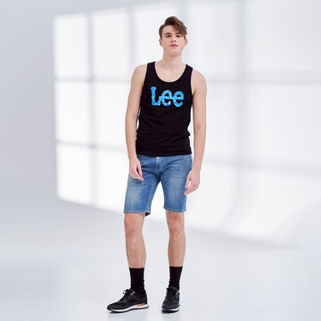 Lee 男款 沁涼水漾 大LOGO 休閒背心 | Modern