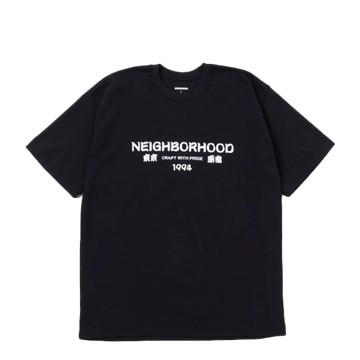 NEIGHBORHOOD 2023AW NH . TEE SS 14 BLACK