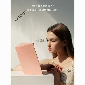 ✨可開發票#無鏡像鏡子真實之鏡左右不反轉不顛倒正像鏡子直角拚接臺式化妝鏡#免運費