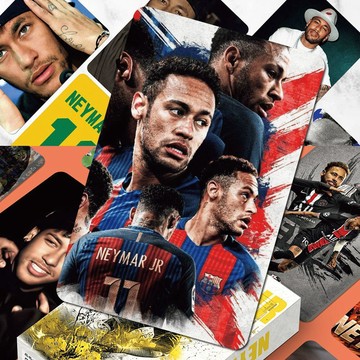 台灣出貨⚽內馬爾周邊 2026世界杯周邊 110張足球杯 內馬爾鐳射小卡 爆款高顏值足球明星周邊 自制小卡盒裝 驚喜禮物