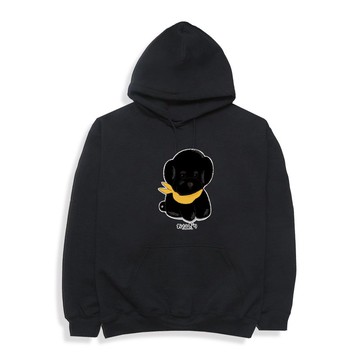Poodle Hoodie 小飯糰 黑貴賓 內磨毛暖暖帽T