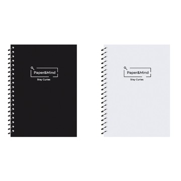 B&W文藝學人-64K橫線線圈筆記