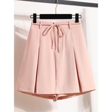 大碼女2025夏季新款時尚高腰西裝短裙胖mm小個子顯瘦a字半身裙褲