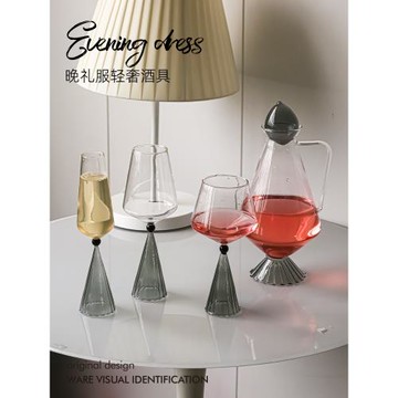 歐式高顏值輕奢高端檔葡萄酒分酒器玻璃紅酒醒酒器家用高級感擺件