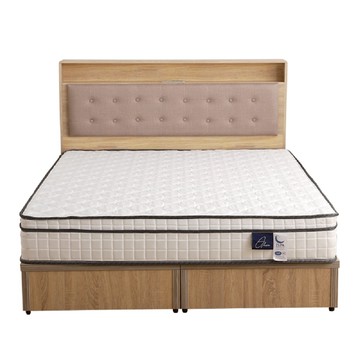 【本木】捷絲 貓抓皮靠枕插座房間三件組-單大3.5尺 床墊+床頭+六分單大3.5尺