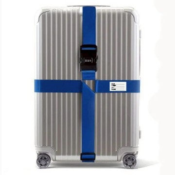 TRAVELKIN 十字行李束帶 普通鎖  深藍色