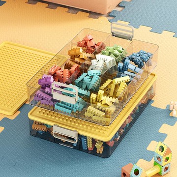 新品上市 樂高積木收納盒小顆粒多層分格裝零件分類盒子兒童玩具積木整理箱 幸福驛站