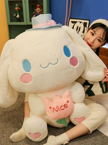 玉桂白色狗公仔玩偶超大號布娃娃抱枕毛絨玩具女孩抱睡覺生日禮物（45cm以上的商品麻煩客人選擇宅配哦，謝謝）