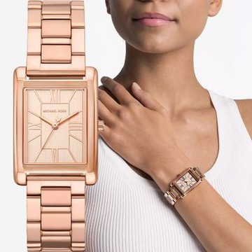 Michael Kors MK Essex 復古方型女錶 1212購物節 送禮推薦-26mm MK4905