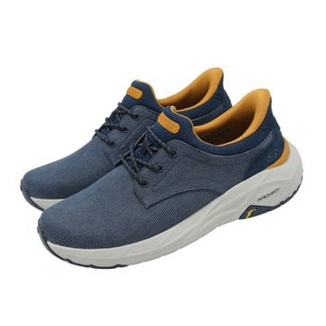 Skechers 休閒鞋 Arch Fit Maverick Slip-Ins 男鞋 藍 拼接 205795NVY
