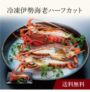 〔 冷凍伊勢海老ハーフカット 〕お取り寄せ 送料無料 内祝い 出産内祝い 新築内祝い 快気祝い ギフト 贈り物