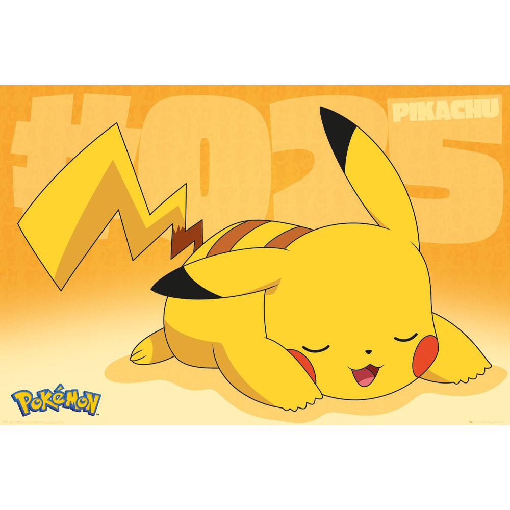 Pokemon ポケットモンスター ポケモン25周年 Pikachu Asleep ポスター 公式 オフィシャル 通販 Lineポイント最大5 0 Get Lineショッピング