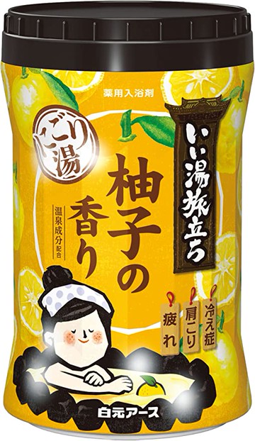 Shiramoto Earth Good Bathing瓶Yuzu 660g的Yuzu的氣味